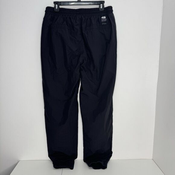 Disney Star Wars Black Track Pants Jogger Elastic Waist Sz L Organic Cotton Blnd - Picture 4 of 8